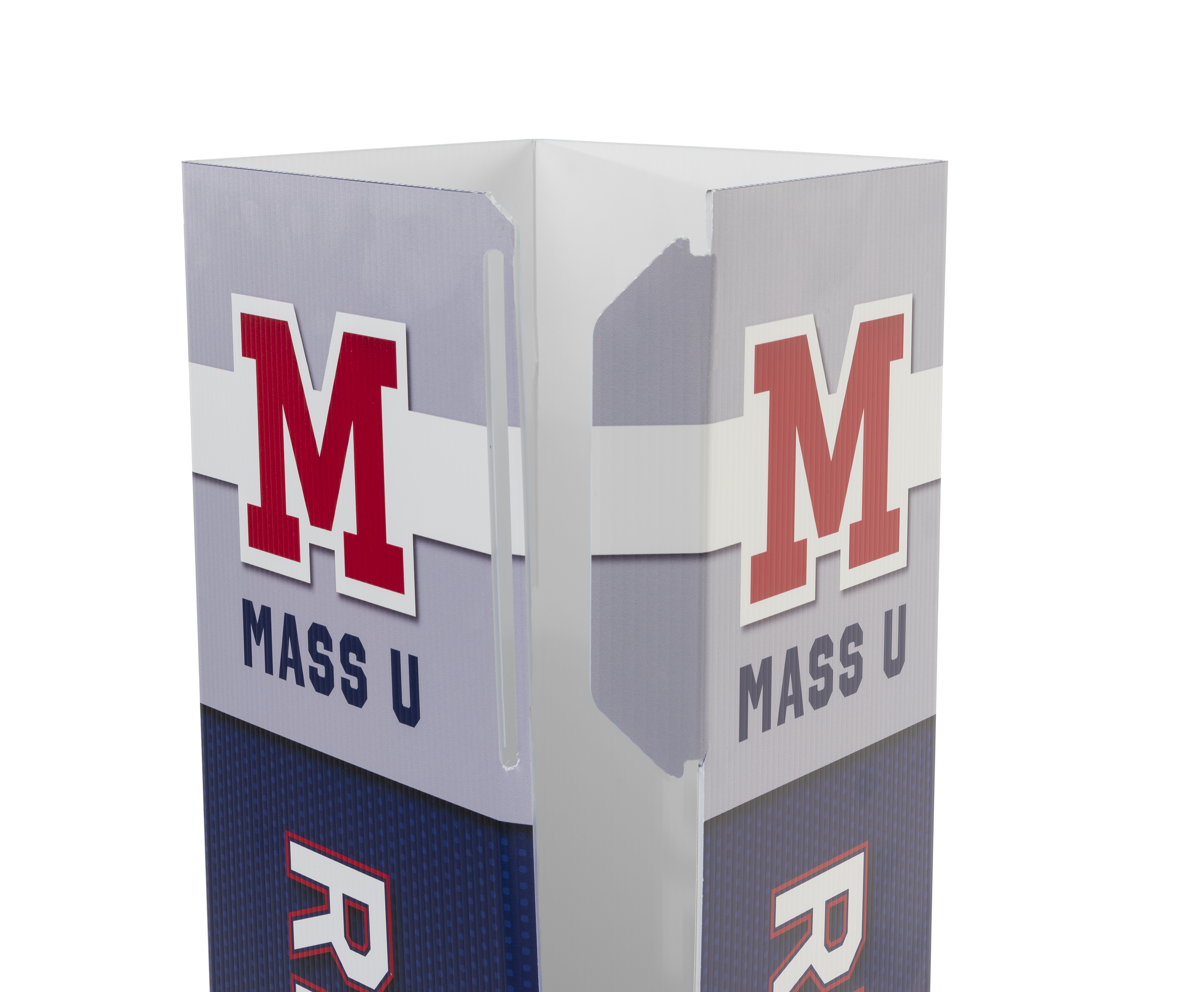 47.5 x 52 Coroplast® Bollard Sign Cover w/ 4-Sided Full-Color Custom Graphics - Image 4