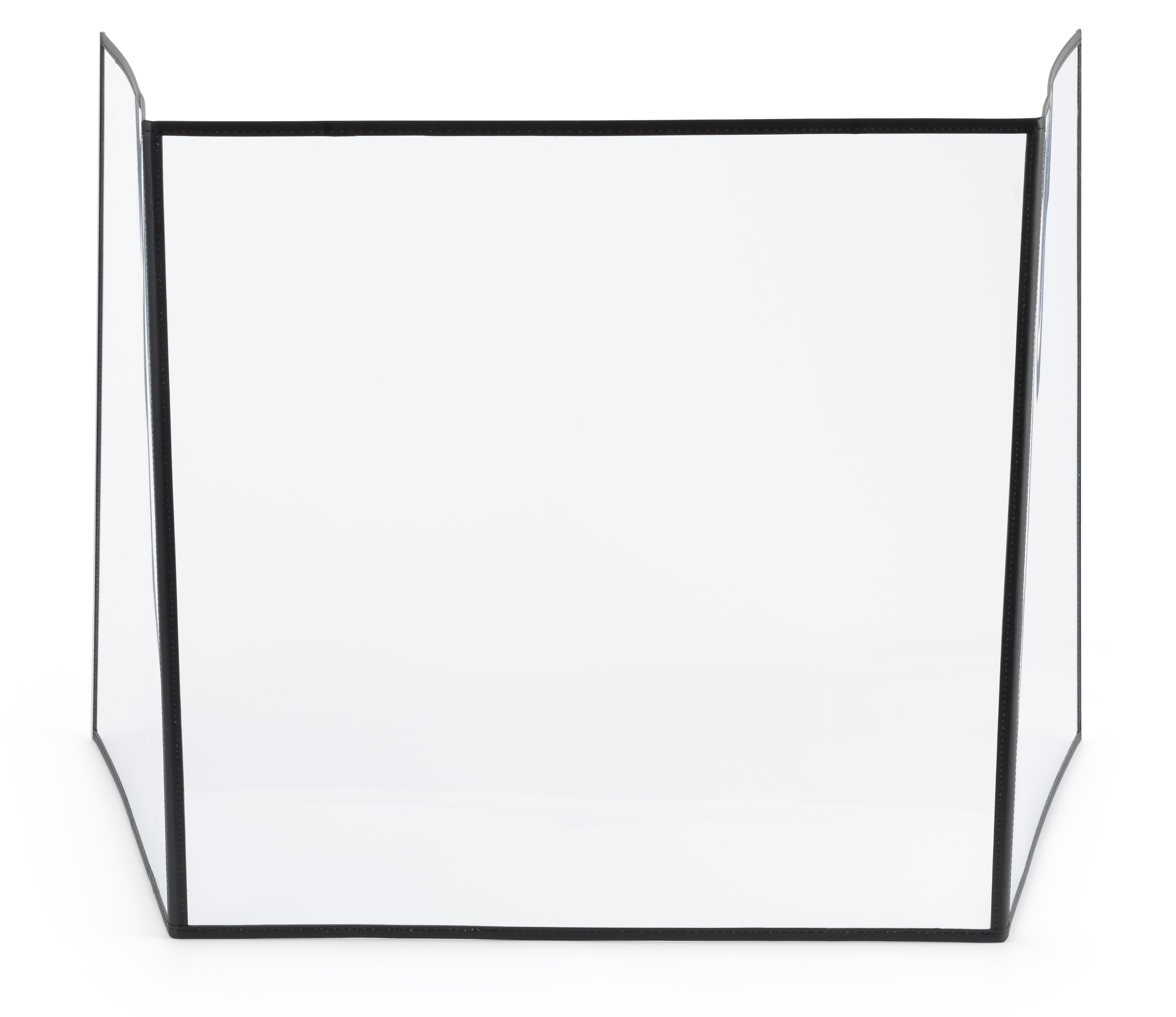 Computer Splash Guard PVC Desktop Splash Shield | Set of 10 Folding Barriers | Displays2Go