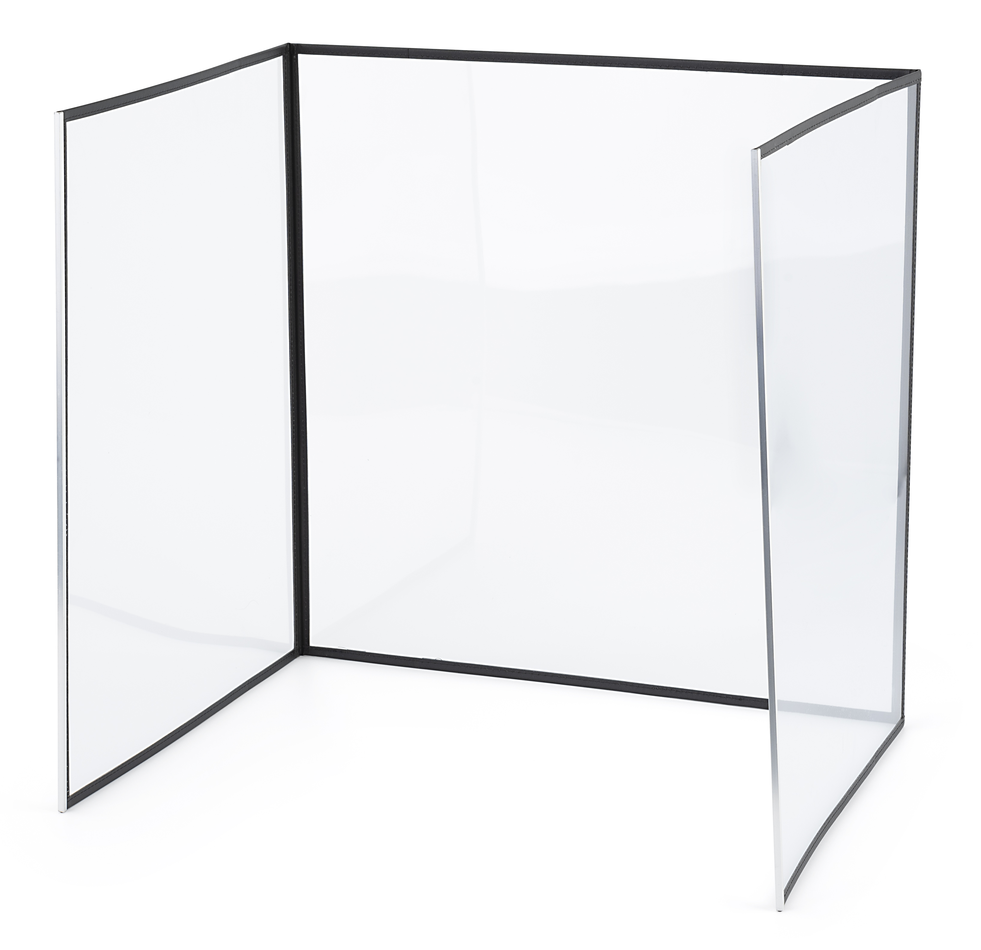 PVC Desktop Splash Shield | Set of 10 Folding Barriers | Displays2Go