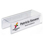 Acrylic cubicle name plate bracket for labeling