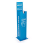 Cardboard hand sanitizer station with 40 inch height