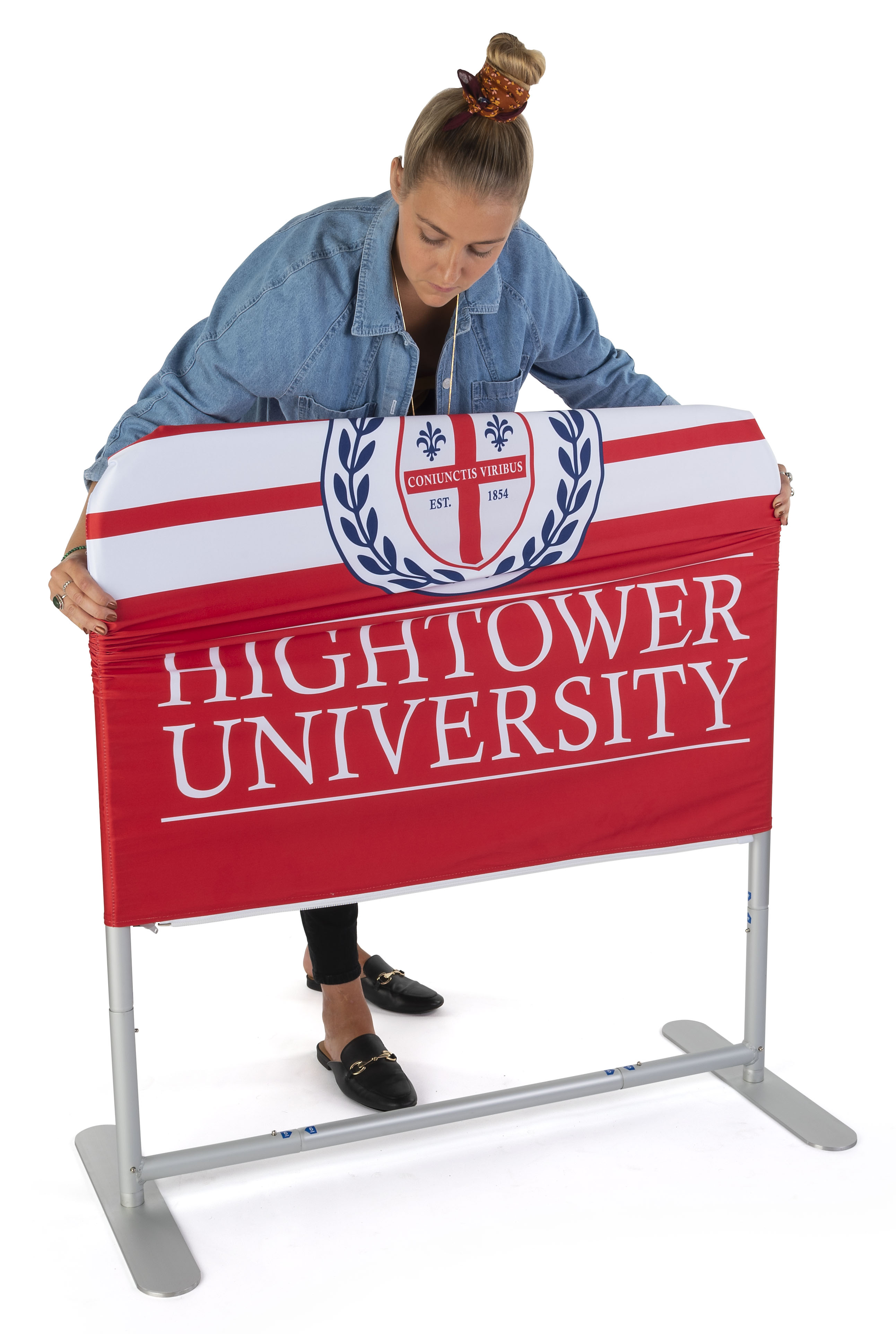 Indoor Crowd Control Barriers with Custom Graphics, Single or Double Sided, Portable - Image 7