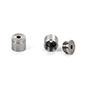 QueuePole Slim Wall Plate for Stanchion Rope, 1" Diameter - Silver - Image 5