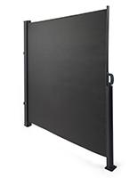 Retractable outdoor privacy divider with easy to retract design