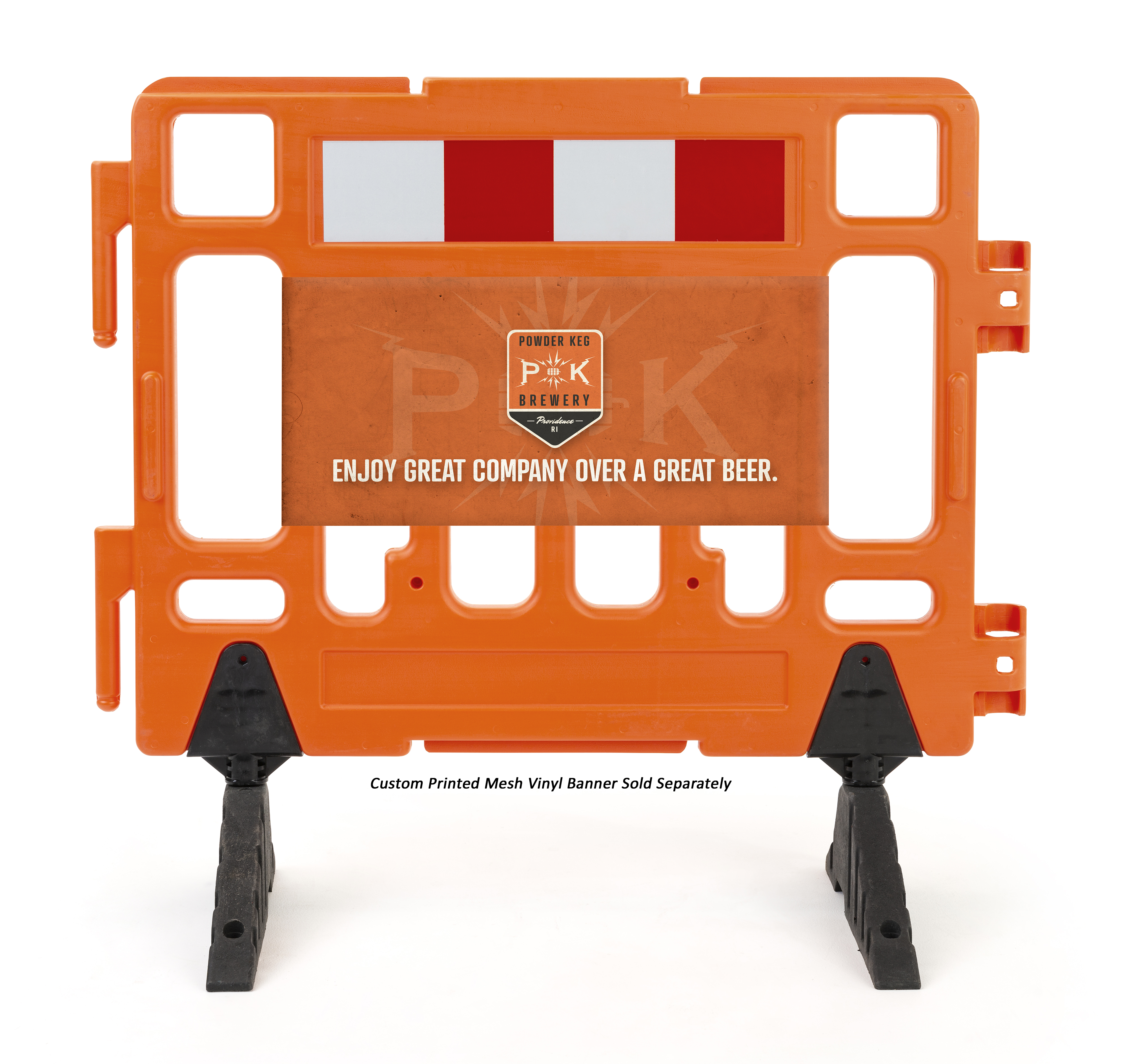 Crowd Control Traffic Barricade | Interlocking Panel Design | Displays2Go