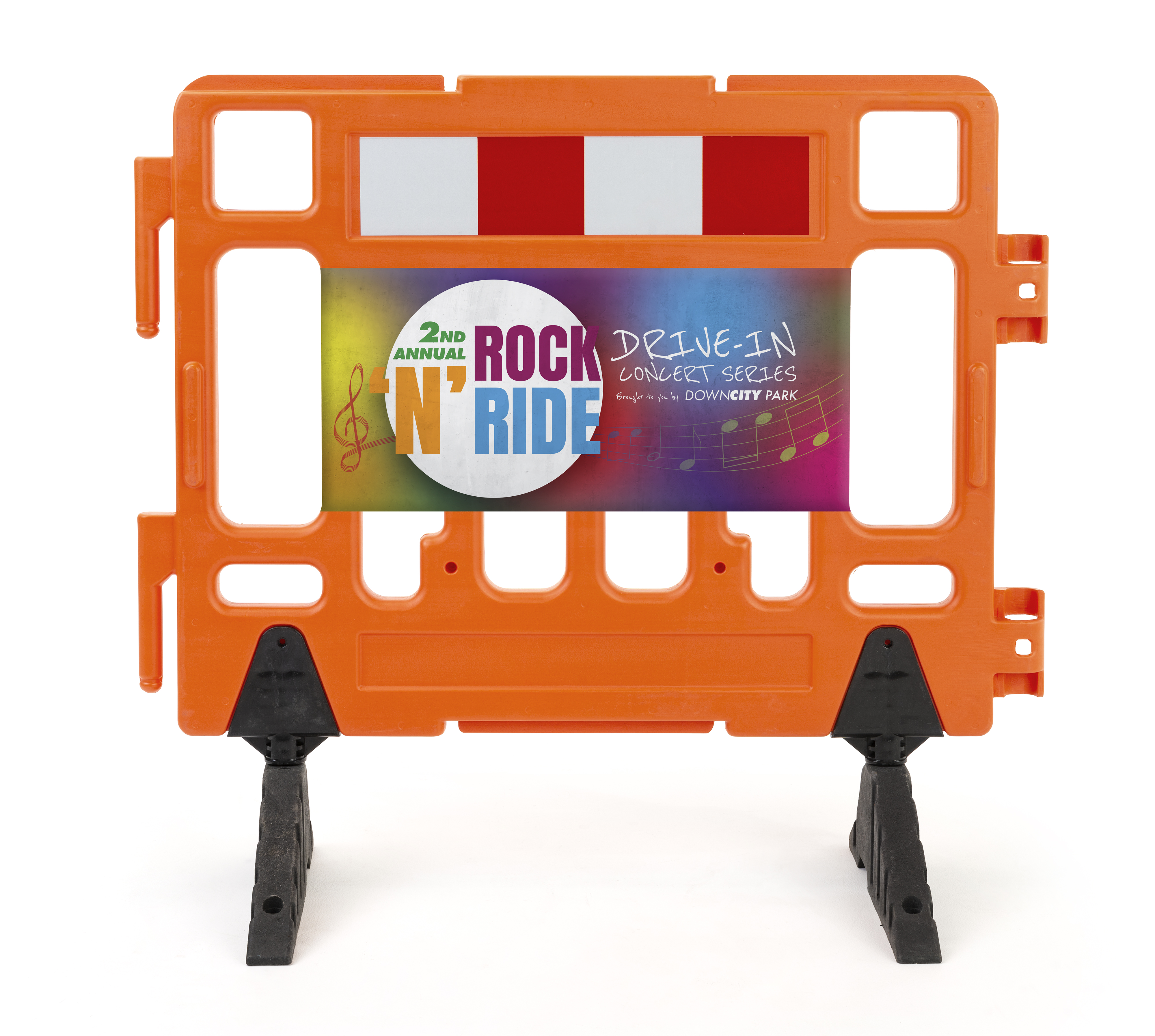 Crowd Safety Signage for FGPFBLARGE Plastic Pedestrian Barrier - Image 6