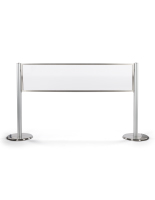 60"w x 15"h clear acrylic line barriers