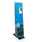 Custom cardboard sanitizer floor dispenser with 58 inch height