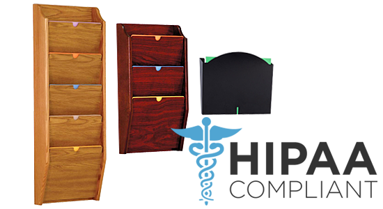 HIPAA compliant file holders for medical institutions