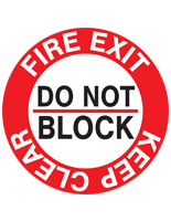 Fire Exit Keep Clear 