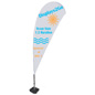 Teardrop Flag with 2 Color Printing