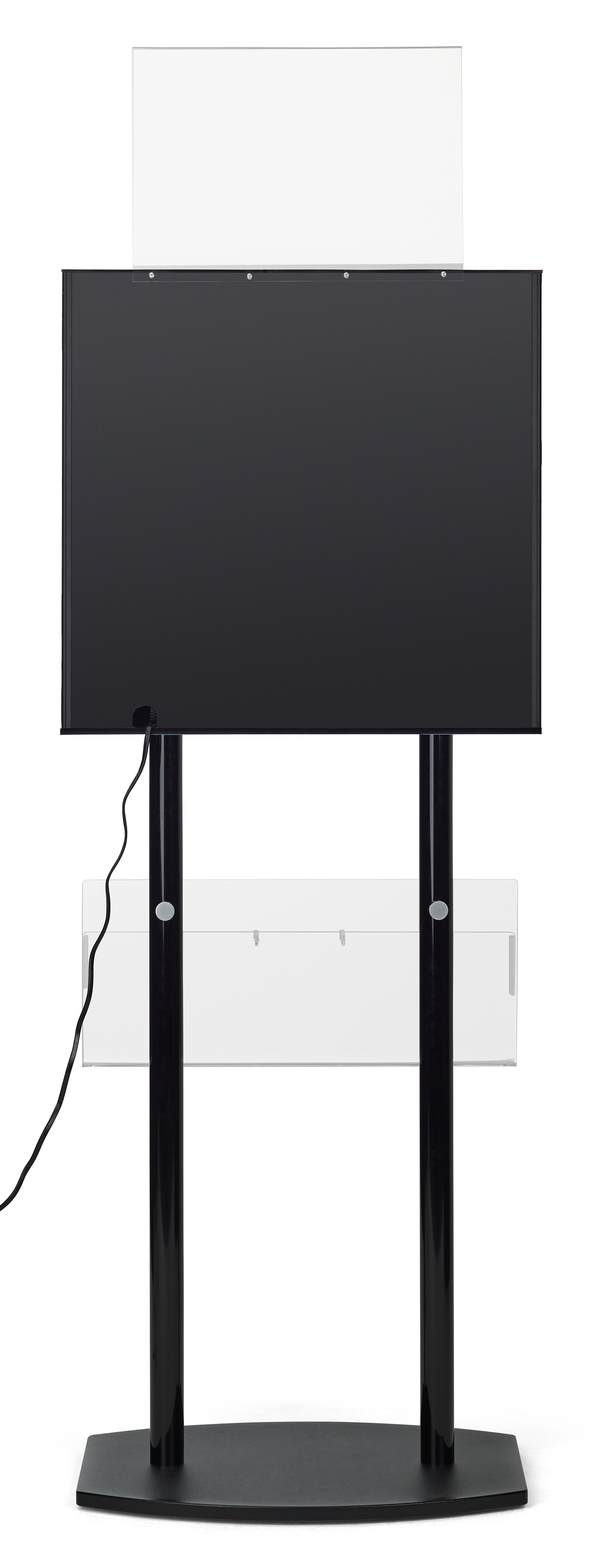 Charging Station for Floor, Side Panel Graphics, 8 Cables, 17 x 11 Sign - Black - Image 4