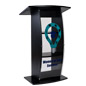 UV printed clear replacement panel for FLCT series lecterns with personalized artwork