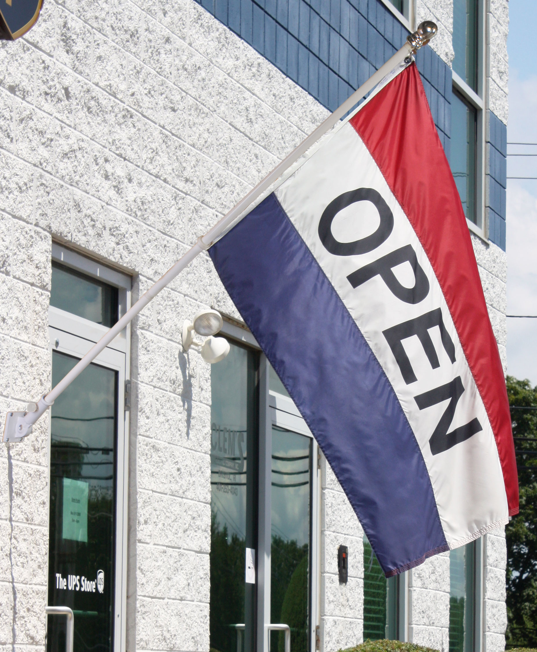 Open Flags | Mount Bracket & Pole Included | Displays2Go