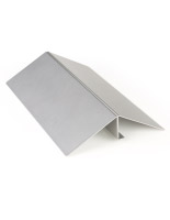 1" Edge Grip Sign Brackets for Wall, Set of 2 - Silver