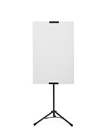 Tripod poster stand with adjustable height