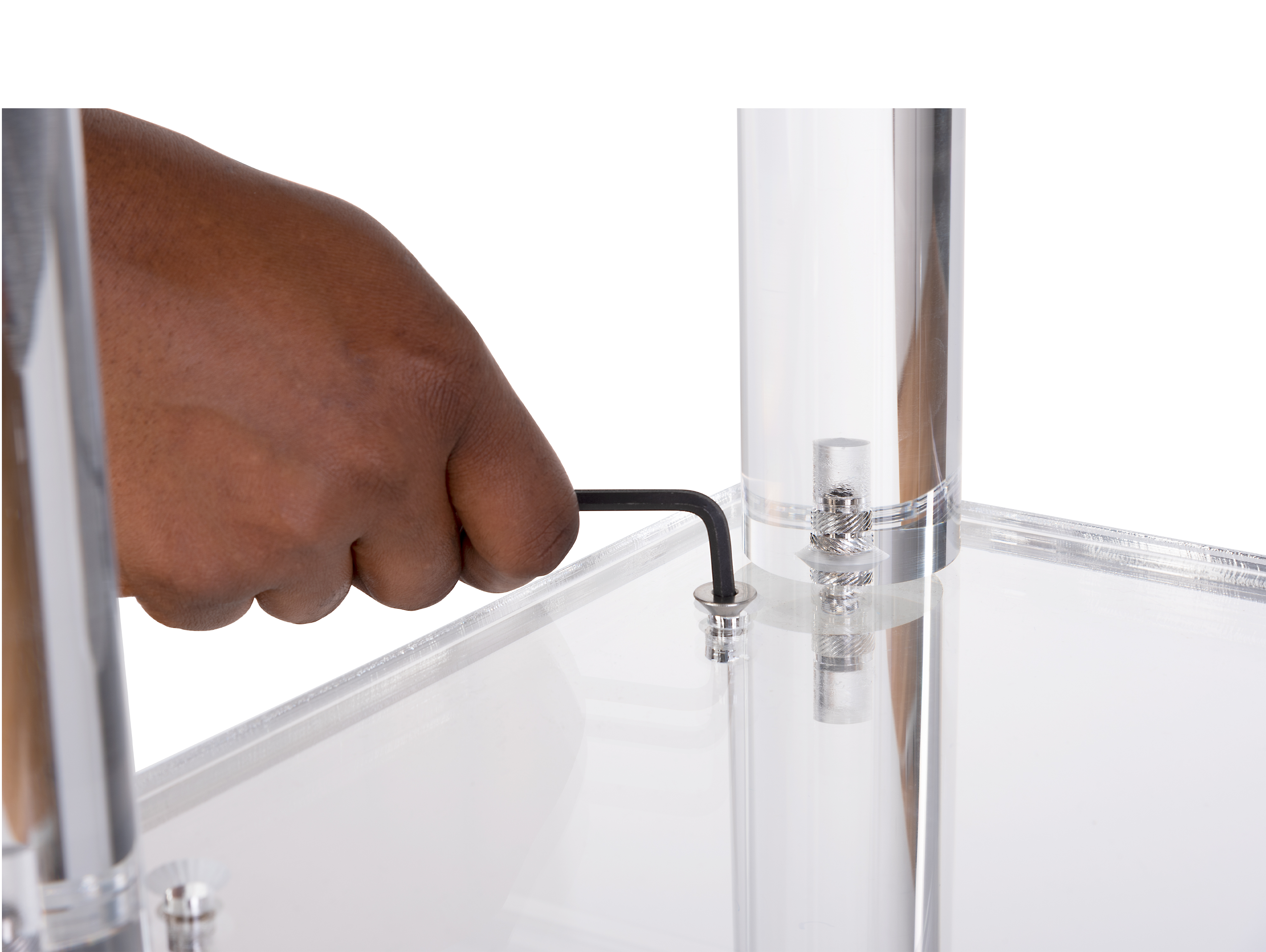 Clear Lectern Podium | Converts to Countertop Applications | Displays2Go