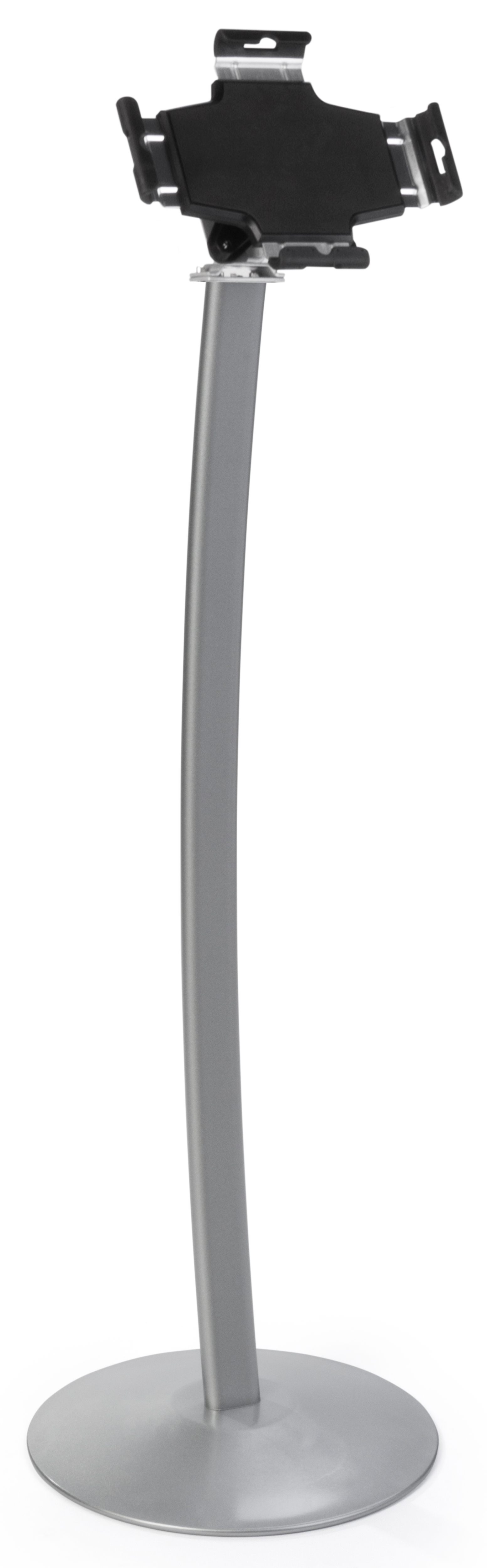 Adjustable Tablet Floor Stand | Curved Pole | Displays2Go