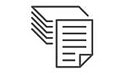 Paper flyer holders icon