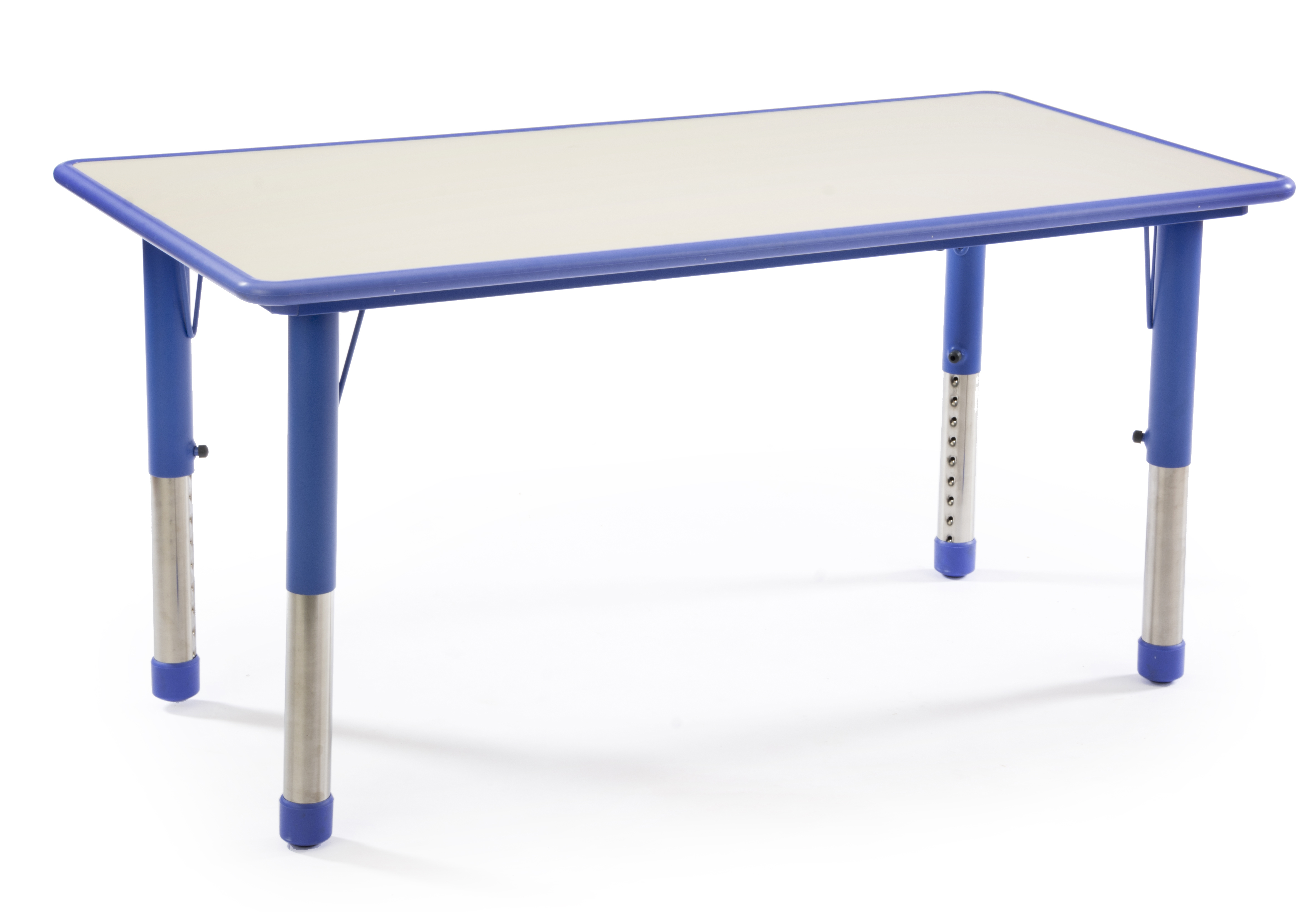 Blue Height Adjustable Kids Table | Rounded Edges for Safety | Displays2Go