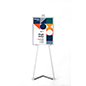 Aluminum portable bi-fold easel with 5 adjustable notches 