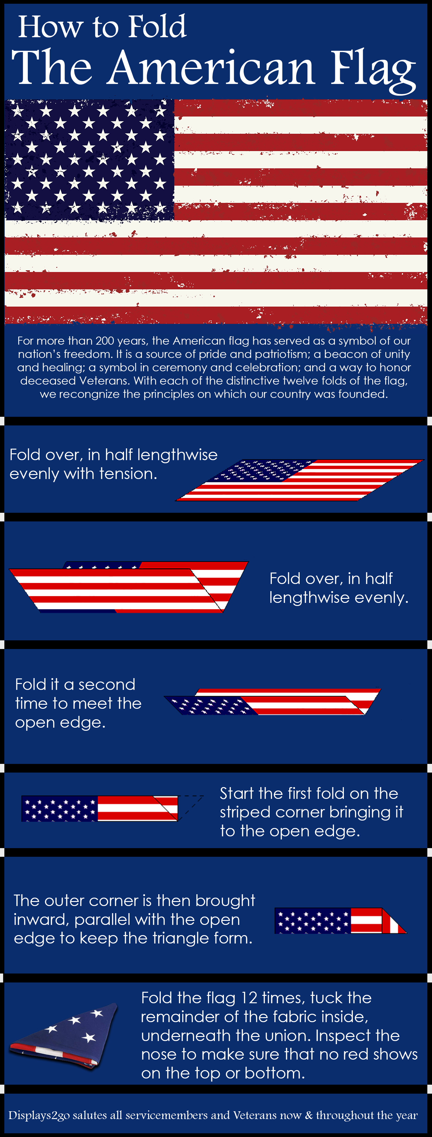 How to Properly Fold the American Flag | Displays2go