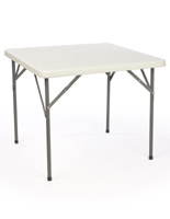 Square folding card table with folding legs
