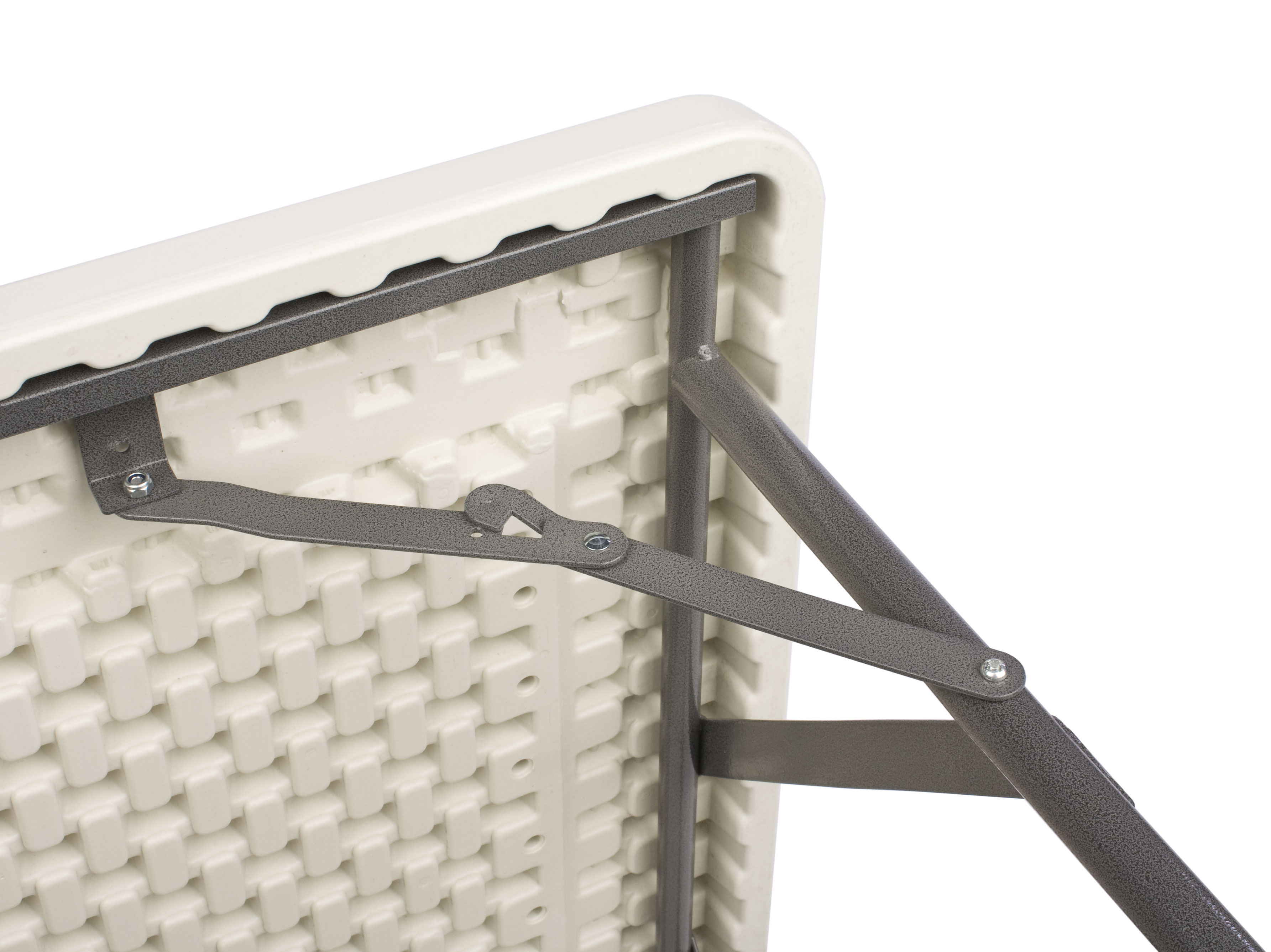 34" Square Folding Table - White - Image 3