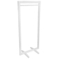 Minimalist square frame garment hanger stand