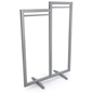 60" Tall Box Frame Clothing Hanger Stands
