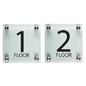 Elevator Floor Number Signs, Set of 2
