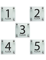 Floor Level Signage, 6" Overall Height