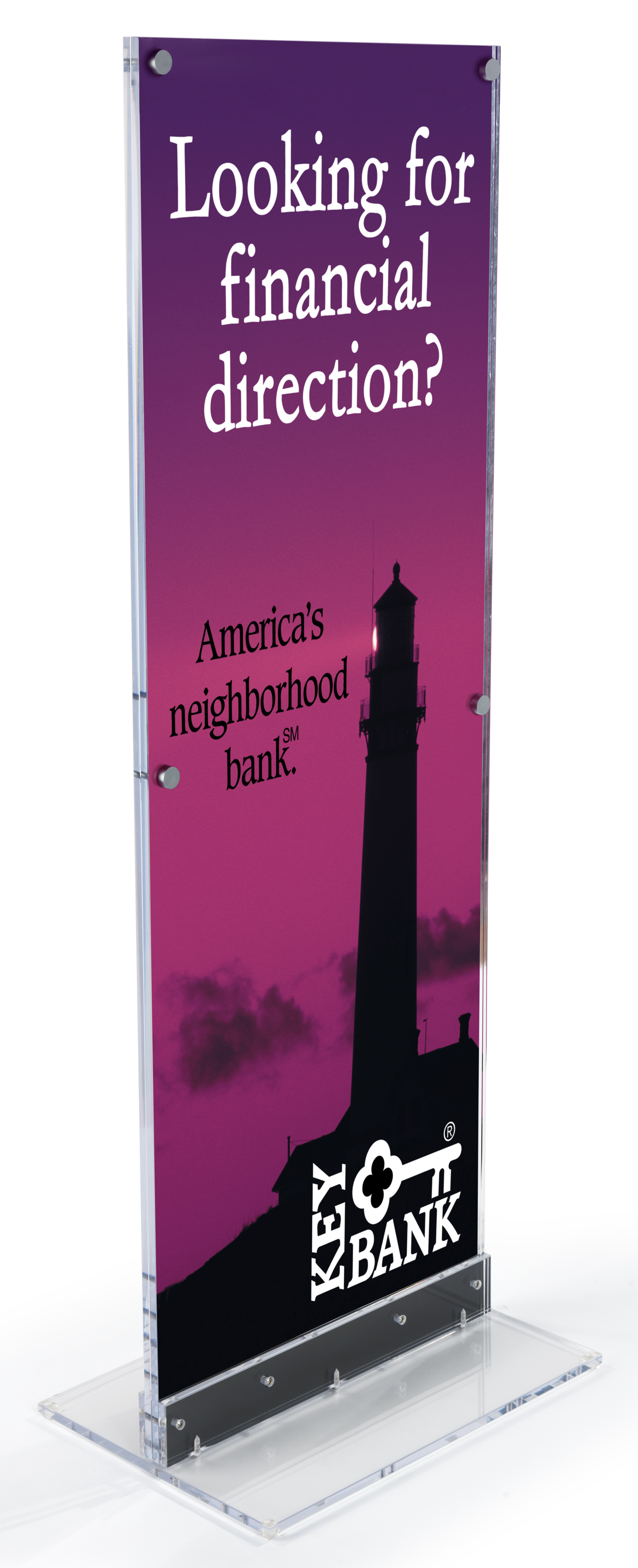 22 x 28 or 22 x 60 Acrylic Poster Stand, Double Sided - Clear - Image 4
