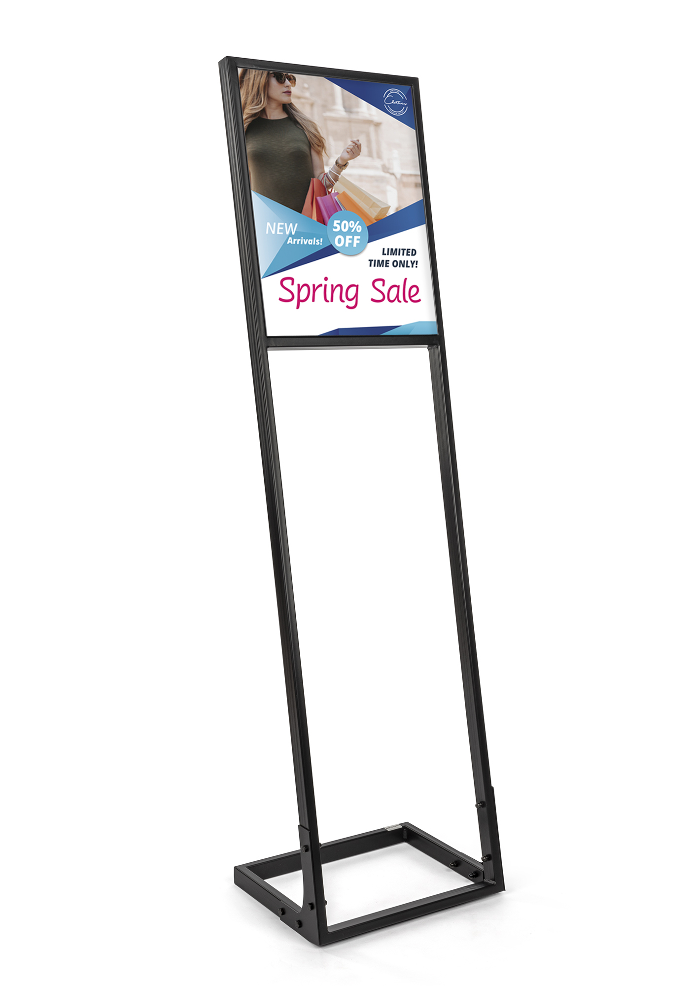 SEG Push Fit Sign Stand  Custom Dye-Sublimation Printed Graphics