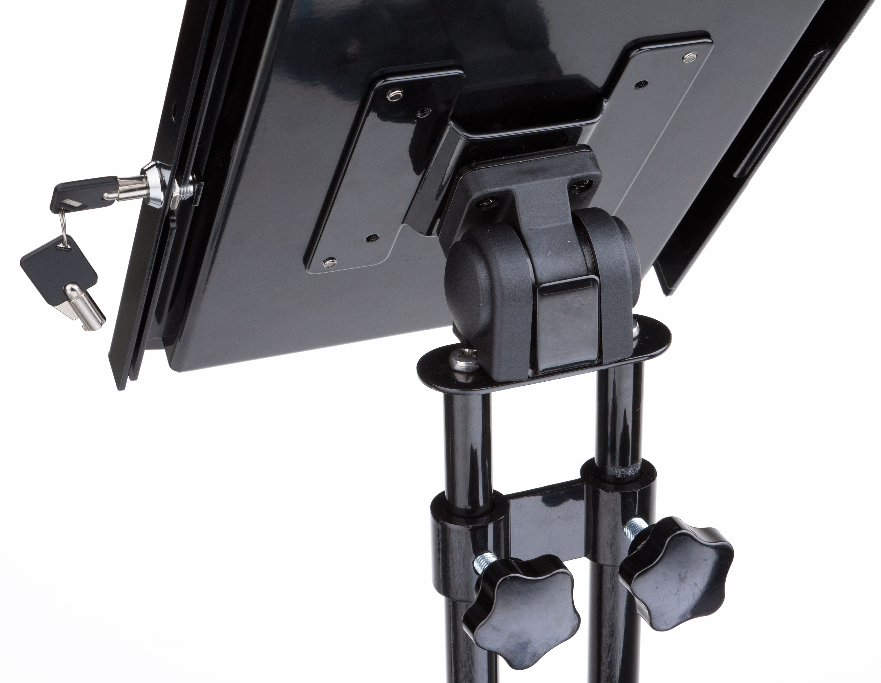 Adjustable iPad Mount | Rotating Enclosure With Access Ports | Displays2Go