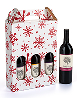 2 Bottle Cardboard Wine Carry Box | Houses Two 750 ml Bottles