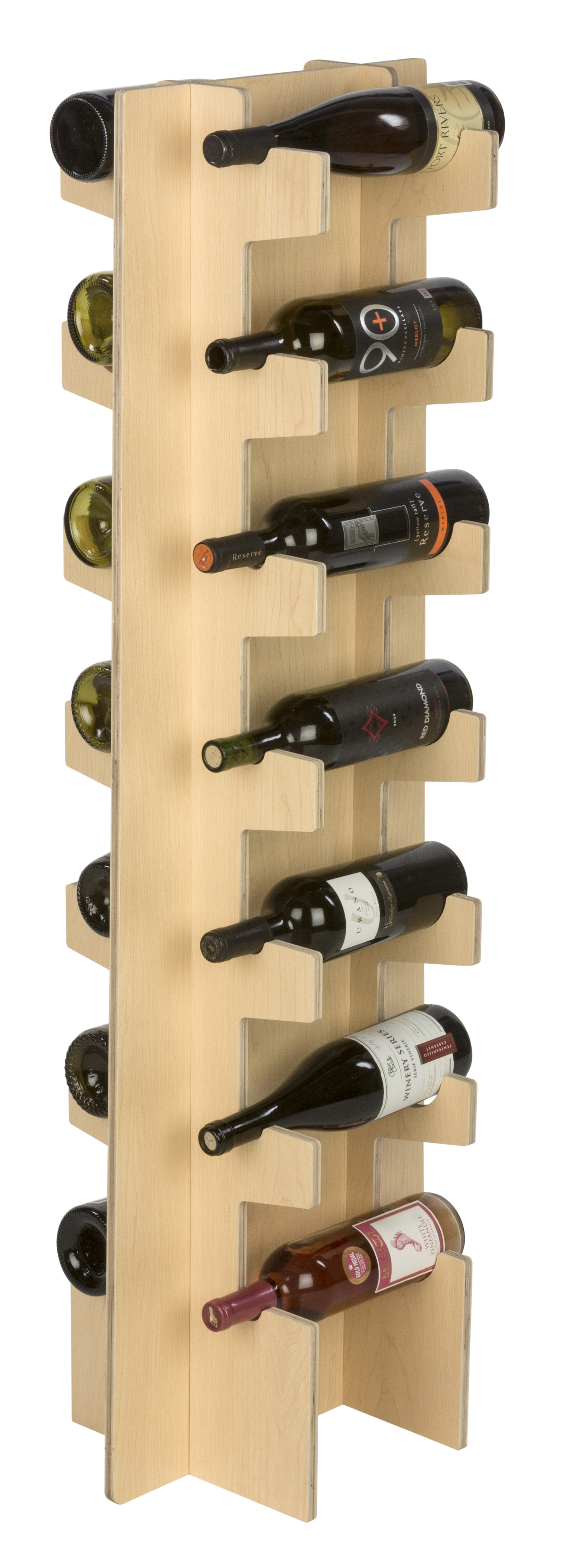 Wooden Wine Rack | Knock Down Unit Ships & Stores Flat | Displays2Go