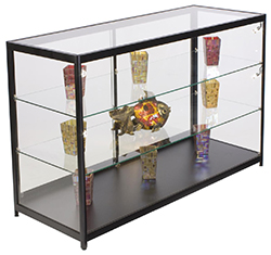 6' Low Cost Full Vision Glass Display Case