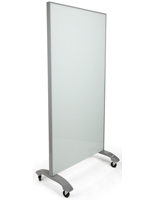 Mobile Full Height Glass Whiteboard, Partition Board