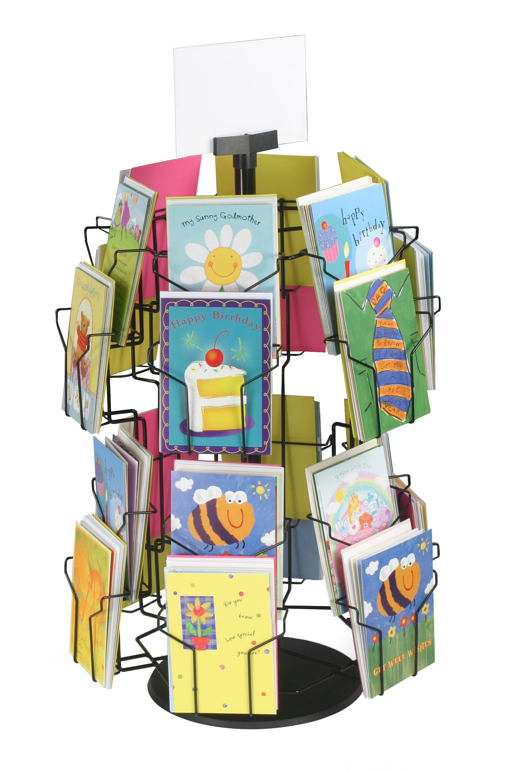 Wire Greeting Card Stand | Revolving Countertop Display | Displays2Go