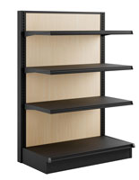 Endcap add-on for GDBL retail gondolas compatible with GDBLMPL as an endcap
