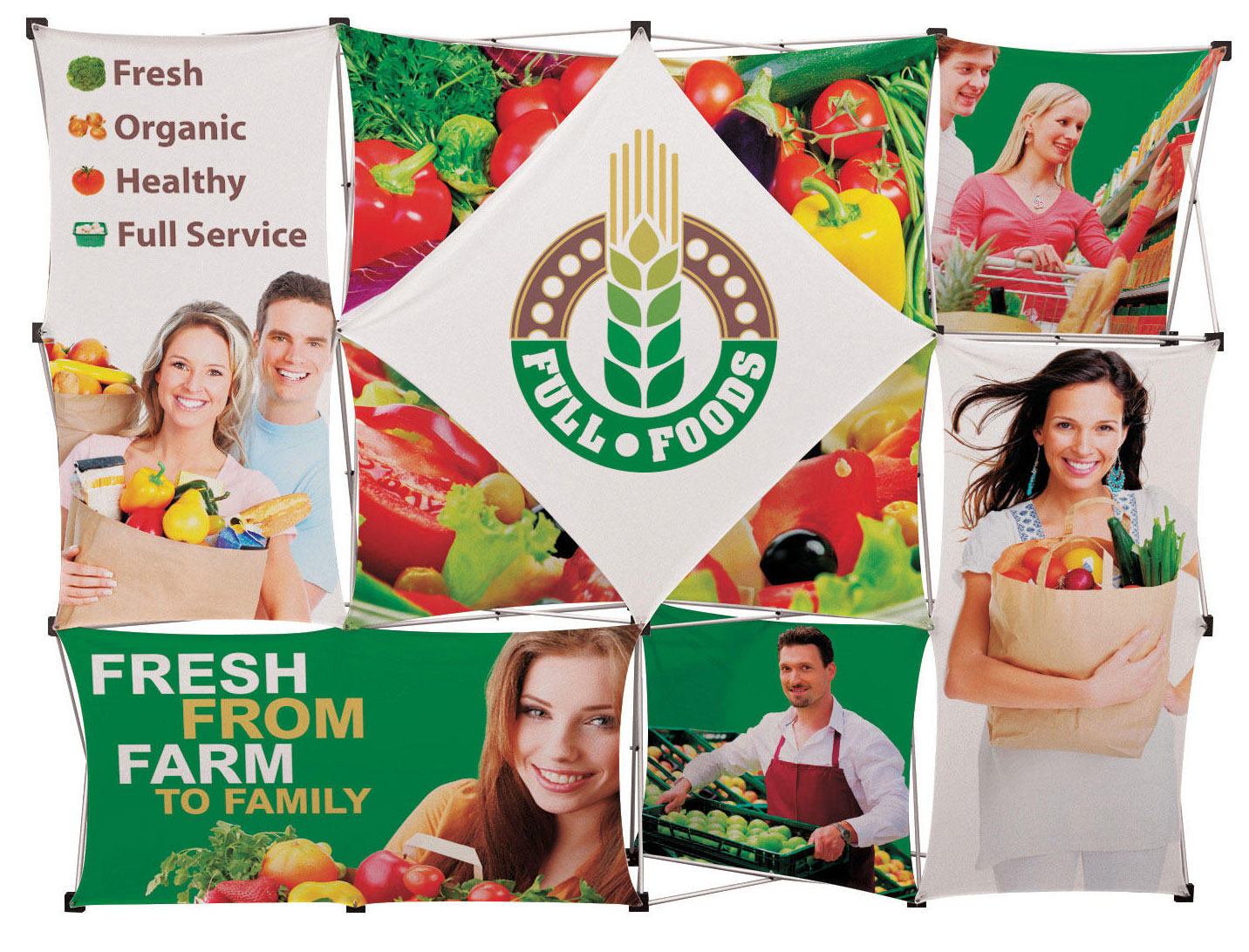 Trade Show Pop Up Customized Panels In 3 Shapes Displays2go