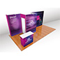 Modular exhibition stands with custom graphics