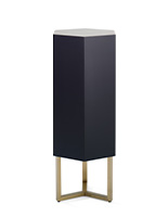 Floor standing pedestal in black and gold