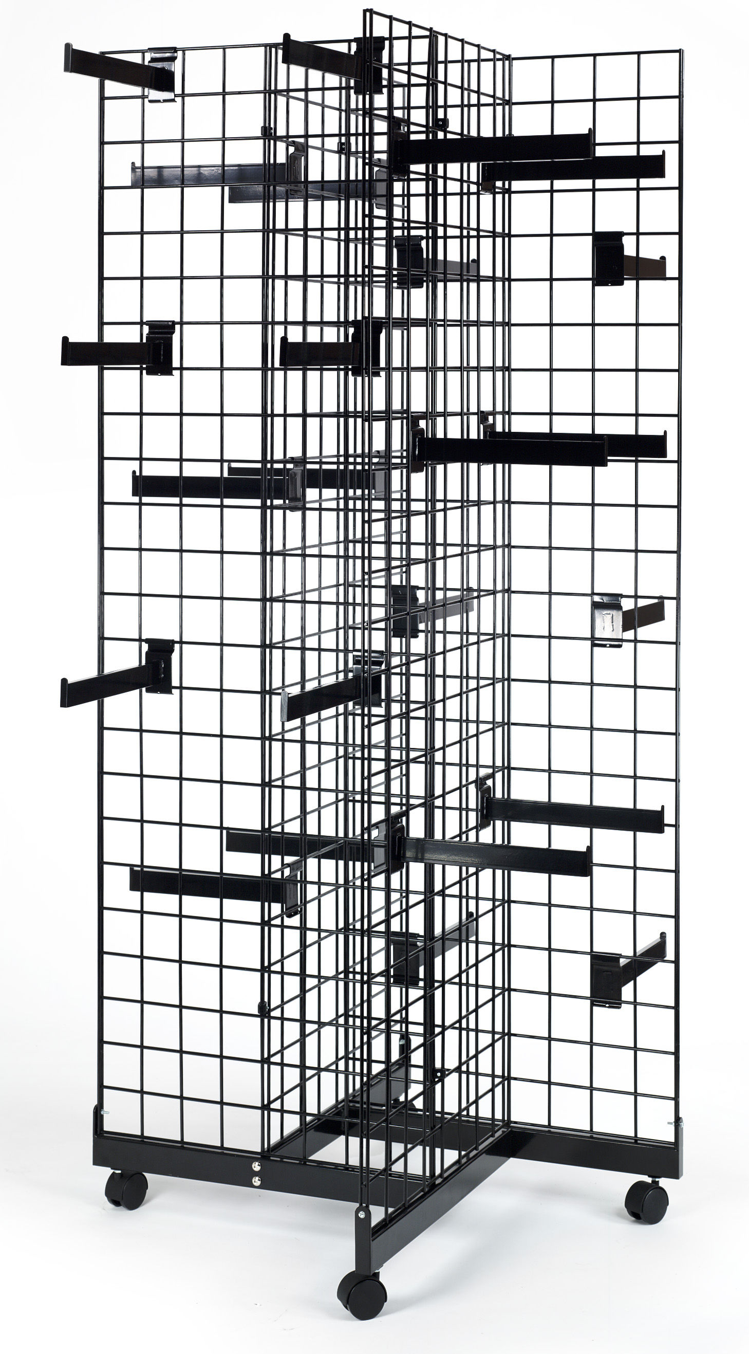 Grid Rack | Includes 25 Clothes Hanging Faceouts | Displays2Go