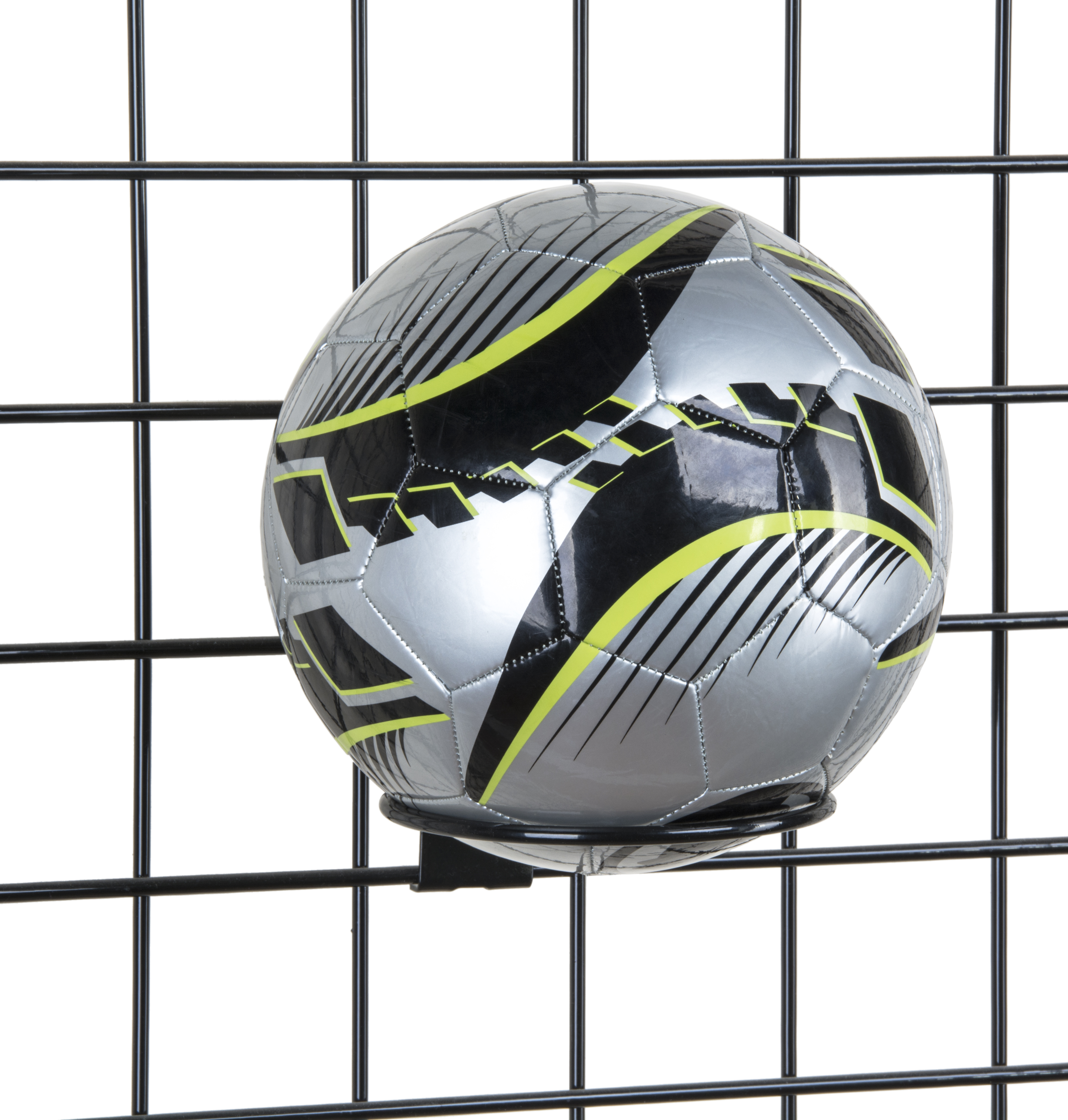 Gridwall Ball Holder | Black Polished Finish | Displays2Go