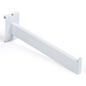 Sturdy white 12" square tube gridwall faceout arm