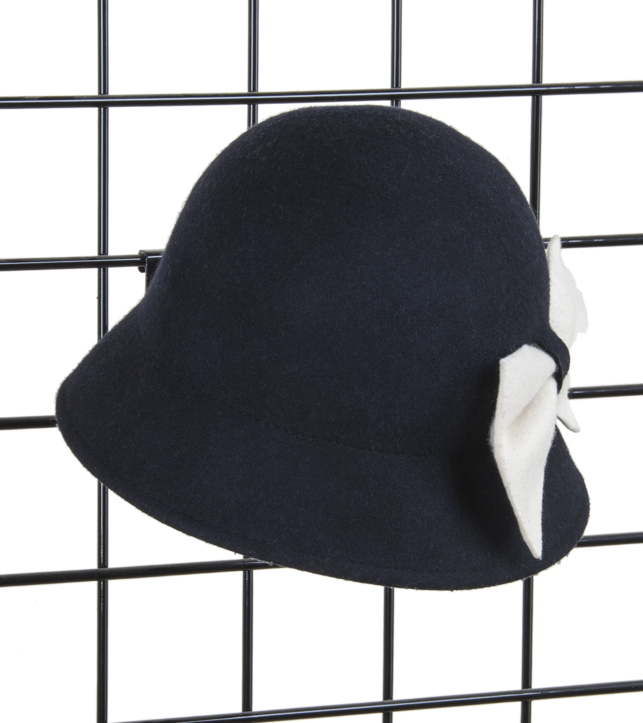 Gridwall Hat Rack Black Gridwall Hat Rack | Single Cap Display | Displays2Go