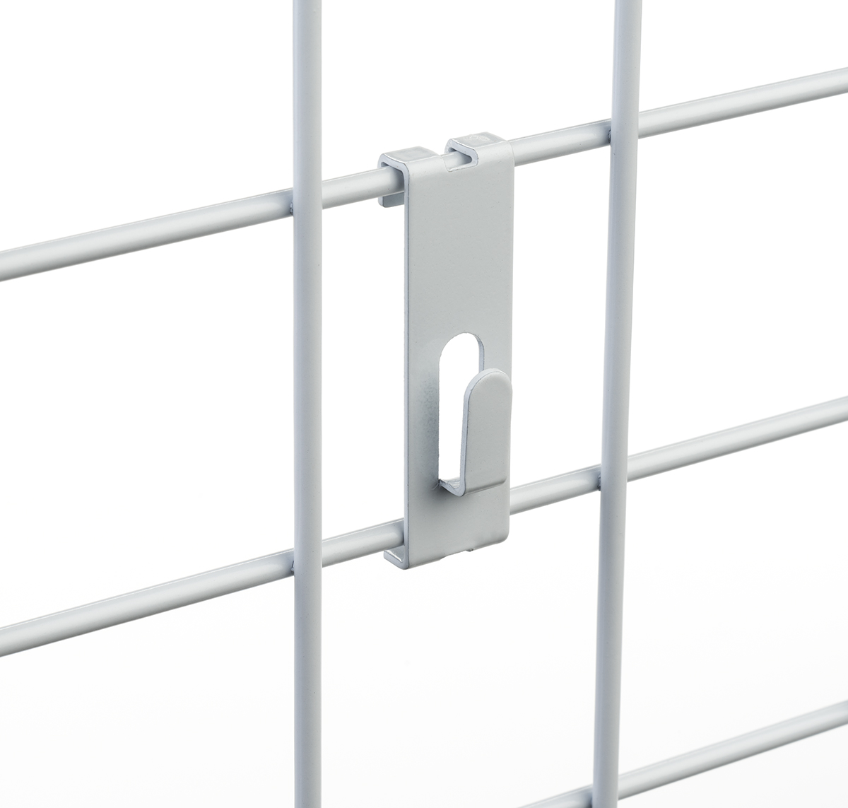 Metal Gridwall Sign & Picture Utility Hook, Set of 30 – White - Image 2