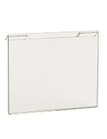 Acrylic gridwall sign holder in a landscape orientation